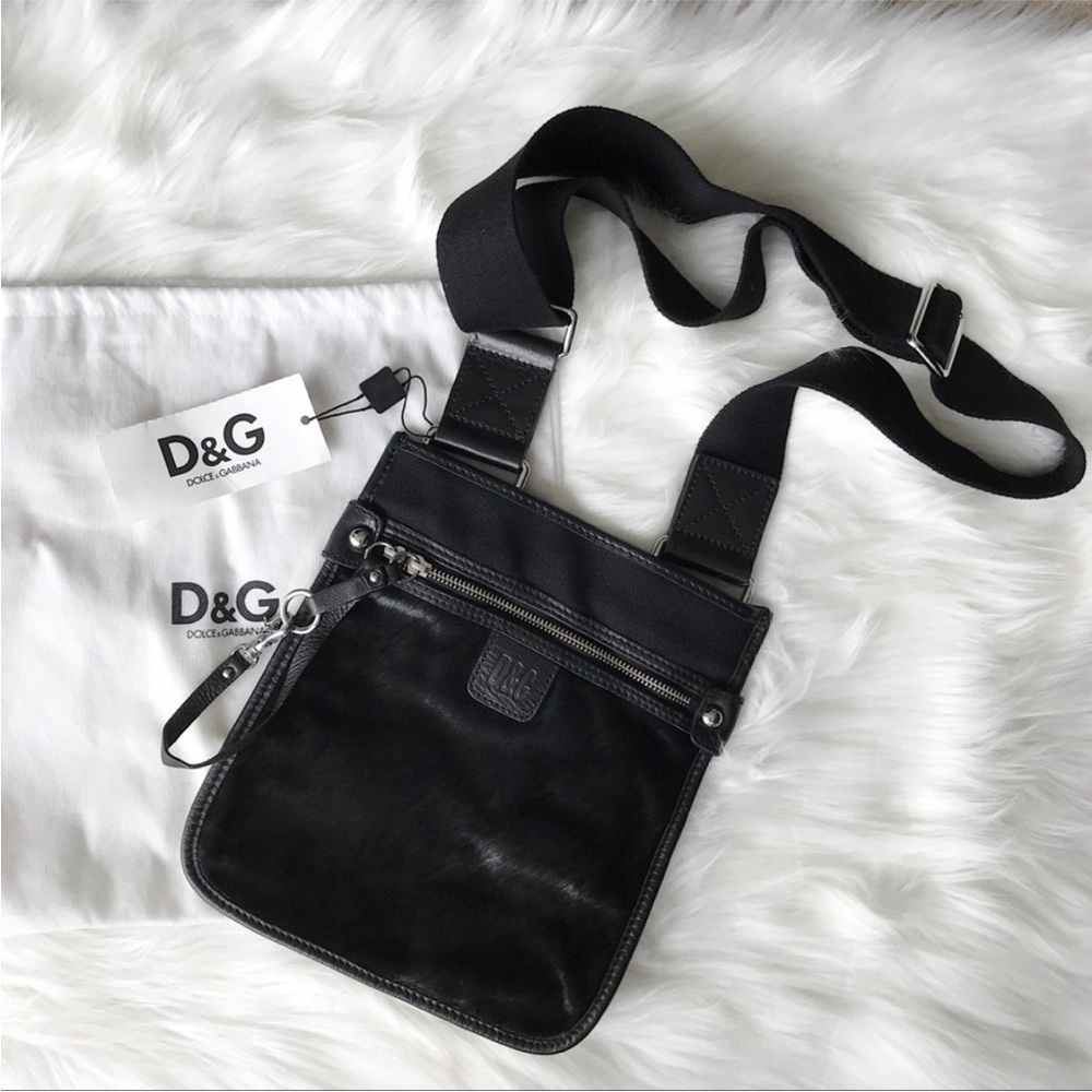 New Dolce & Gabbana Black with Silver Hardware Crossbody Bag NWT